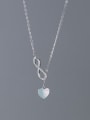 thumb 925 Sterling Silver Shell Heart Tassel Minimalist Lariat Necklace 3