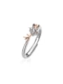 thumb 925 Sterling Silver Deer Minimalist Couple Ring 3
