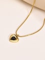 thumb Stainless steel Carnelian Heart Minimalist Necklace 2