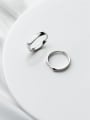 thumb 925 Sterling Silver  Minimalist  Romantic Face Couple Ring Free Size Ring 2