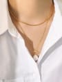 thumb 925 Sterling Silver irregular minimalist Snake Chain Necklace 2