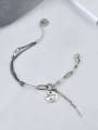 thumb Vintage  Sterling Silver With Platinum Plated Vintage Hollow Chain Bracelets 4