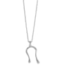 thumb 925 Sterling Silver Smooth Geometric Minimalist Necklace 2