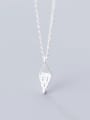 thumb 925 sterling silver simple fashion geometric Pendant Necklace 2