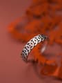 thumb 925 Sterling Silver Coin Vintage Band Ring 0