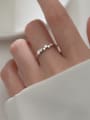 thumb 925 Sterling Silver Cubic Zirconia Star Minimalist Band Ring 2