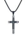 thumb Titanium Steel Cross Vintage Regligious Necklace 4