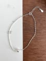 thumb 925 Sterling Silver Round  Pendant Hip Hop Anklet 0