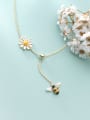 thumb 925 Sterling Silver Enamel Insect Cute Lariat Necklace 2