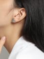 thumb 925 Sterling Silver Heart Minimalist Stud Earring 3