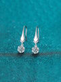 thumb 925 Sterling Silver Moissanite Geometric Dainty Hook Earring 3