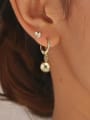 thumb 925 Sterling Silver Round Bead Minimalist Stud Earring 1