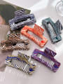 thumb PVC Trend Geometric Alloy Multi Color Jaw Hair Claw 0
