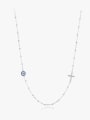 thumb 925 Sterling Silver Cubic Zirconia Evil Eye Minimalist Necklace 0