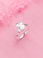 thumb 925 Sterling Silver Mouse Minimalist free size Midi Ring 1