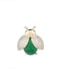 thumb Brass Cubic Zirconia Insect Cute Brooch 3