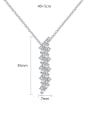 thumb Copper Cubic Zirconia White Geometric Dainty Necklace 3