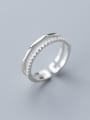 thumb 925 Sterling Silver Round Minimalist Free Size Ring 2