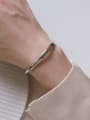 thumb 925 Sterling Silver With Platinum Plated Fashion Face Bangles 1
