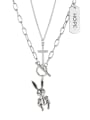 thumb Stainless steel Cross Hip Hop Necklace 0