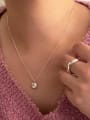 thumb 925 Sterling Silver Smooth  Geometric Vintage Necklace 1