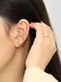thumb 925 Sterling Silver Round Minimalist Stud Earring[Single] 3