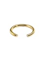 thumb Brass Rhinestone Geometric Minimalist Band Ring 4
