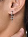thumb Stainless steel Cross Hip Hop Single Earring( Single-Only One) 1