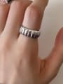 thumb 925 Sterling Silver  VintageWide Face Gear Free size  Ring 2
