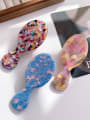 thumb Cellulose Acetate Trend Oval Multi Color Hair Comb 1