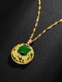 thumb Alloy Green Round Trend Necklace 1