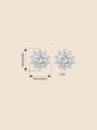 thumb 925 Sterling Silver Moissanite Round Trend Stud Earring 2