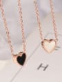 thumb Titanium Double-Sided Heart Necklace 1