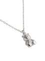 thumb 925 Sterling Silver Smooth  Bear Cute  Pendant Necklace 3