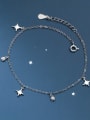 thumb 925 Sterling Silver Star Minimalist Anklet 0