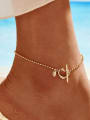 thumb 925 Sterling Silver Heart Minimalist Bead Chain Anklet 1