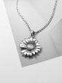 thumb 925 Sterling Silver Flower Vintage Necklace 0