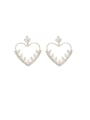 thumb Alloy With Imitation Gold Plated Fashion Heart Drop Earrings 0