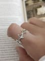thumb 925 Sterling Silver star free size Ring 1