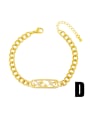 thumb Brass Cubic Zirconia Star Hip Hop Link Bracelet 4