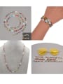 thumb Stainless steel  Multi Color Gladd Bead  Geometric Bohemia Long Strand Necklace 2