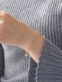 thumb Brass Cubic Zirconia Star Minimalist Link Bracelet 2