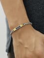 thumb Titanium Steel Geometric Minimalist Link Bracelet 2