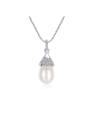 thumb 925 Sterling Silver Freshwater Pearl  Pendant  Necklace 0