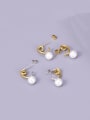 thumb Titanium Steel Imitation Pearl Irregular Minimalist Drop Earring 0
