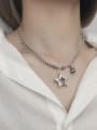 thumb Vintage Sterling Silver With Platinum Plated Vintage Star Necklaces 2