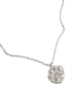 thumb S925 silver simple cat paw print Necklace 3