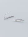 thumb 925 Sterling Silver Minimalist fashion U-shaped  Hook Earring 2