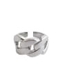 thumb 925 Sterling Silver Minimalist  Irregular  Band Ring 4