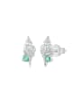 thumb 925 Sterling Silver Cubic Zirconia Irregular Conch Trend Stud Earring 0
